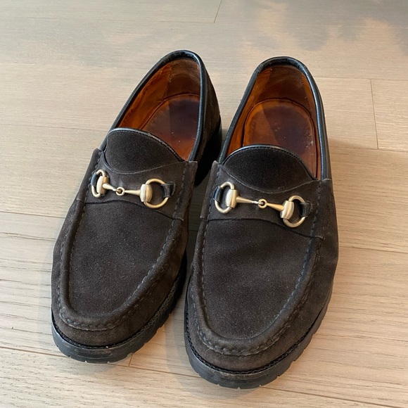 Gucci Other - GUCCI Loafers Mens 8.5, Brown Leather, Great Condition! Gold horsebit, Resoled